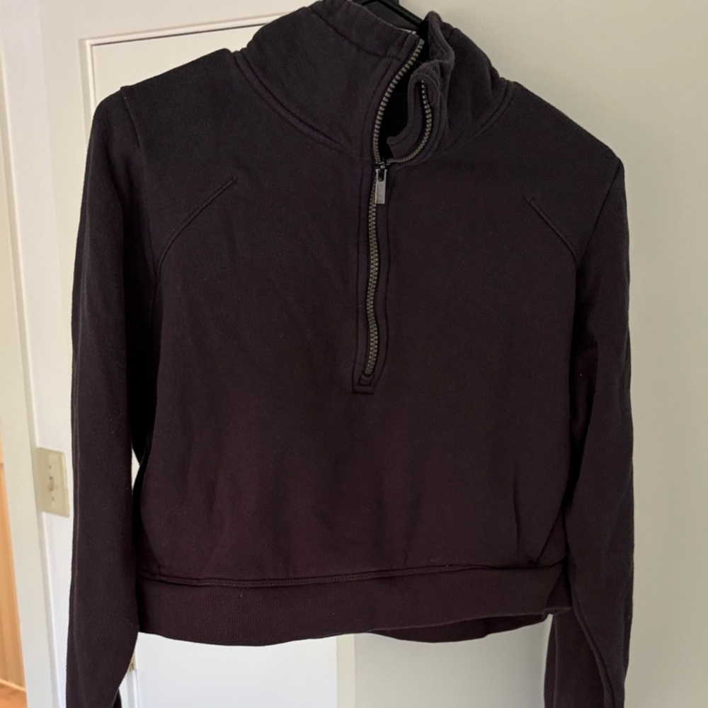 all in motion Black Quarter-Zip Turtleneck Pullover